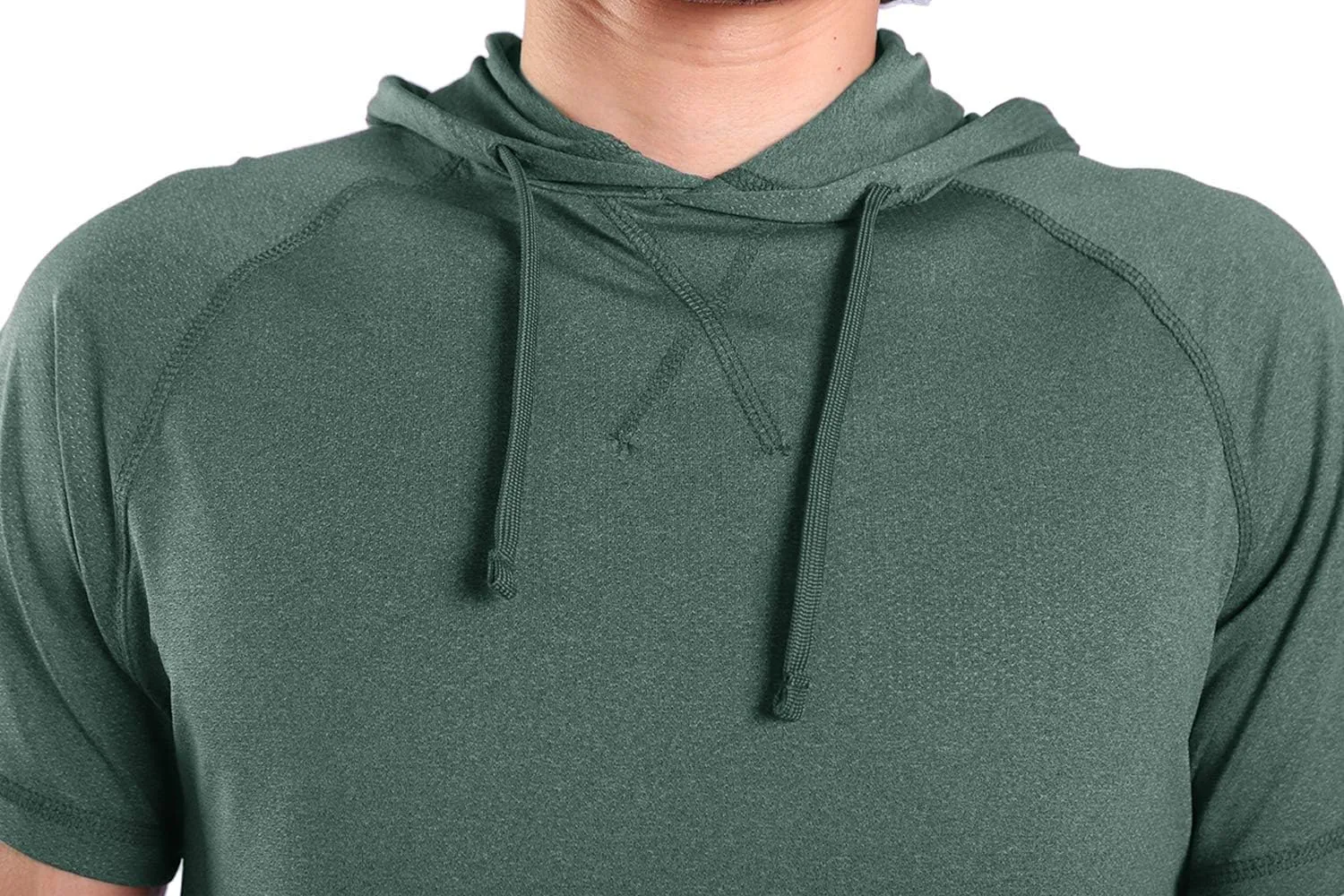 Facitisu Mens Casual Athletic Hoodies Sport Workout Lightweight Quick Dry Mositure Wicking Performance T-Shirt