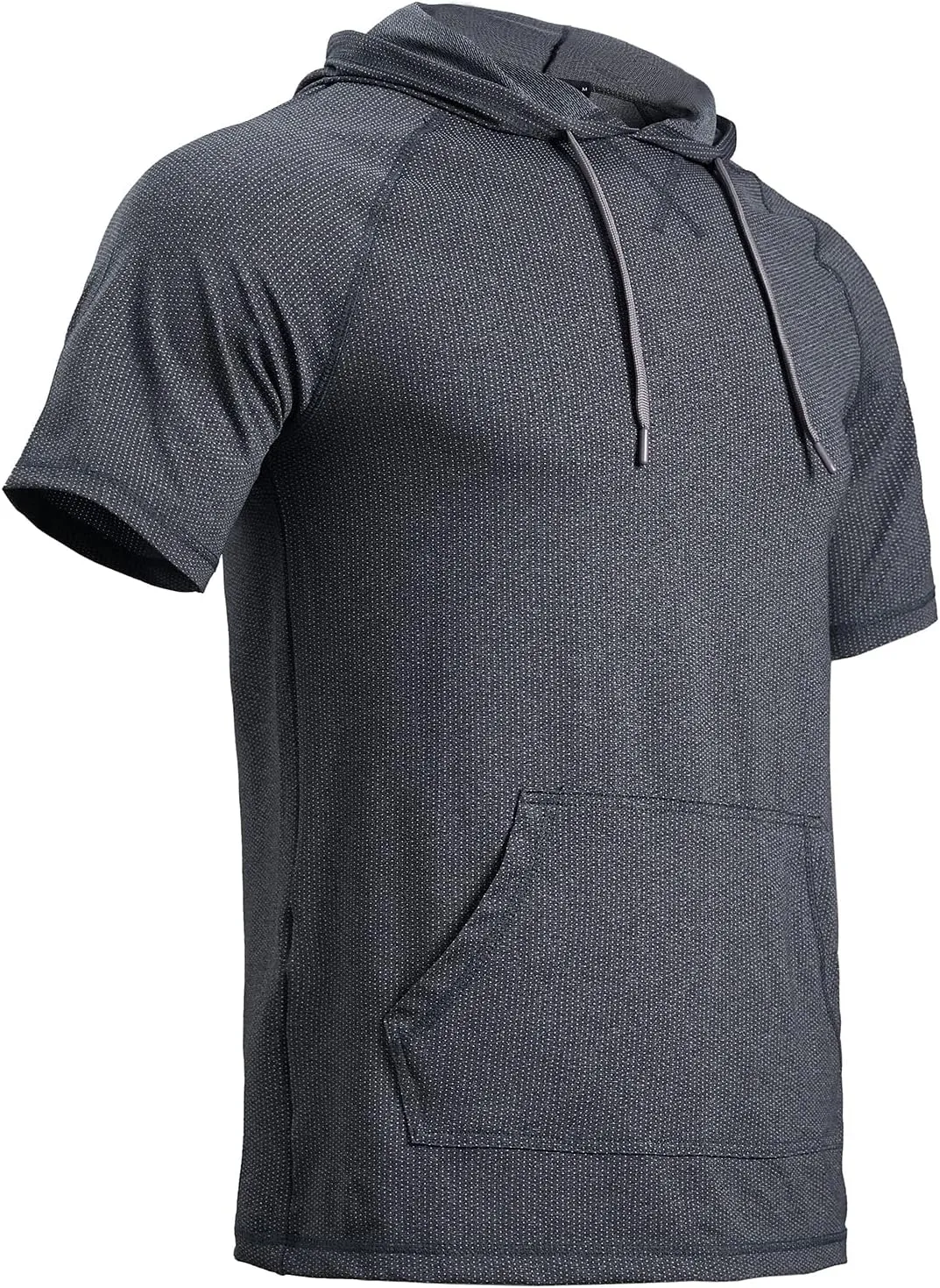 Facitisu Mens Casual Athletic Hoodies Sport Workout Lightweight Quick Dry Mositure Wicking Performance T-Shirt