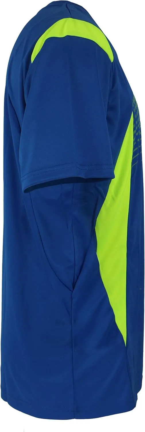 Facitisu Mens Crew T-Shirt Moisture Wicking Active Quick Dry Running Fitness Short Sleeve