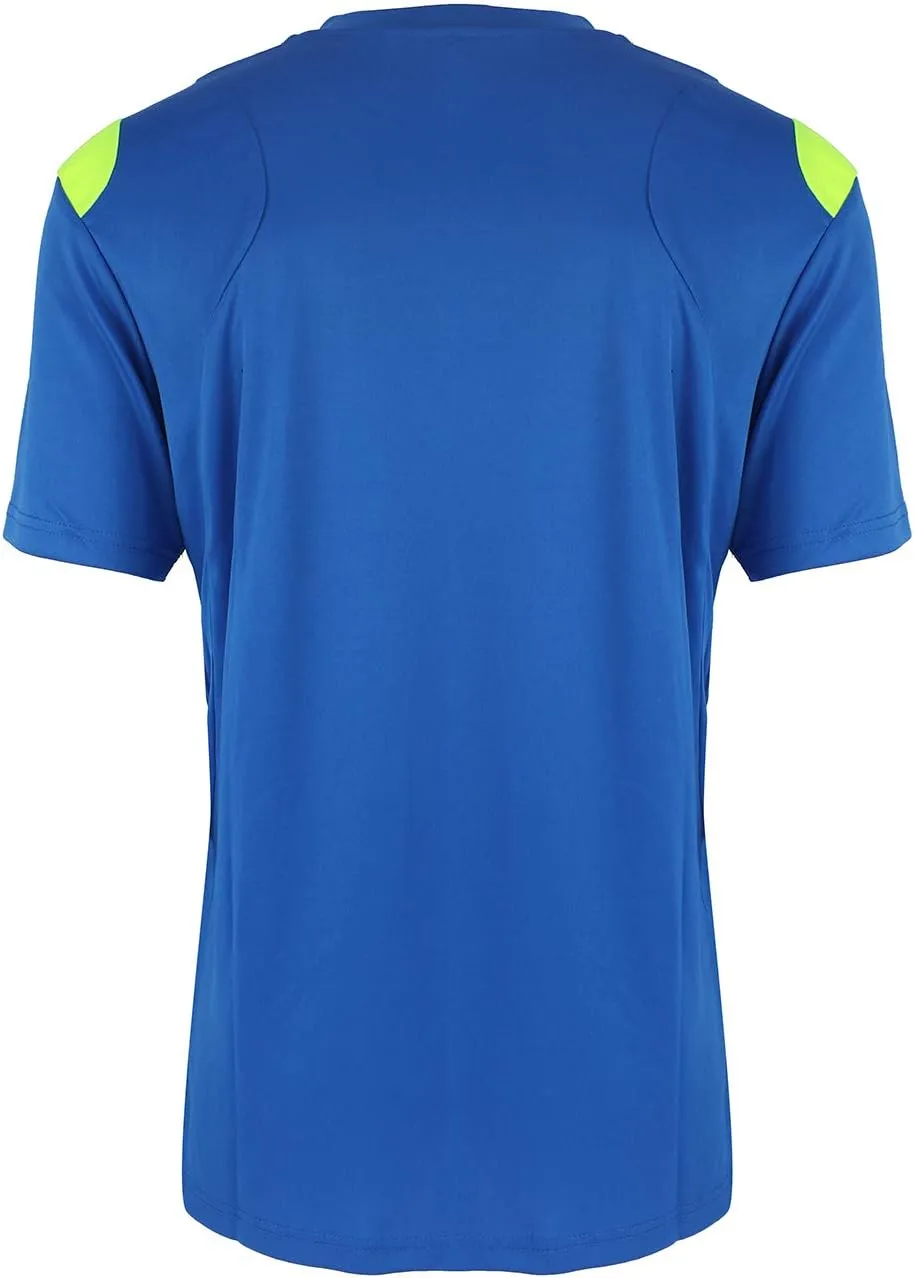 Facitisu Mens Crew T-Shirt Moisture Wicking Active Quick Dry Running Fitness Short Sleeve