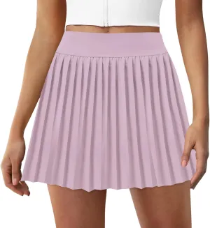FireSwan Tennis Skirts for Women High Waisted Pleated Skirt with Pockets Shorts Athletic Skort Golf Outfits