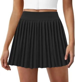 FireSwan Tennis Skirts for Women High Waisted Pleated Skirt with Pockets Shorts Athletic Skort Golf Outfits