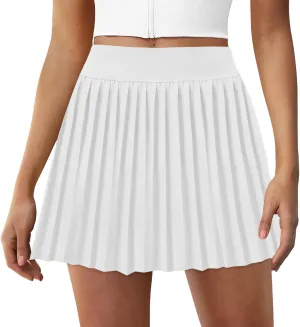FireSwan Tennis Skirts for Women High Waisted Pleated Skirt with Pockets Shorts Athletic Skort Golf Outfits