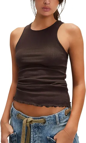 Free People Women's Fresh in Love Tank, Brown