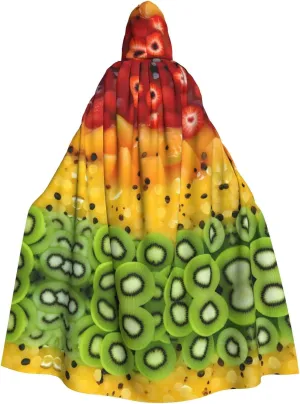 Fresh fruit Prints Hooded Cloak for Halloween, Role-Playing, and Costume Parties