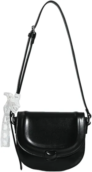 Fresh Solid Color Saddle Bag Summer Casual Cross Body Bag Adjustable Strap Commuter Travel Bags for Women 2025