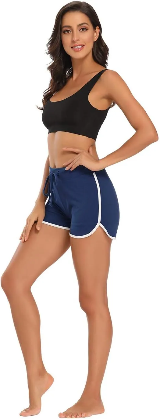HDE Women's Retro Fashion Dolphin Running Workout Shorts