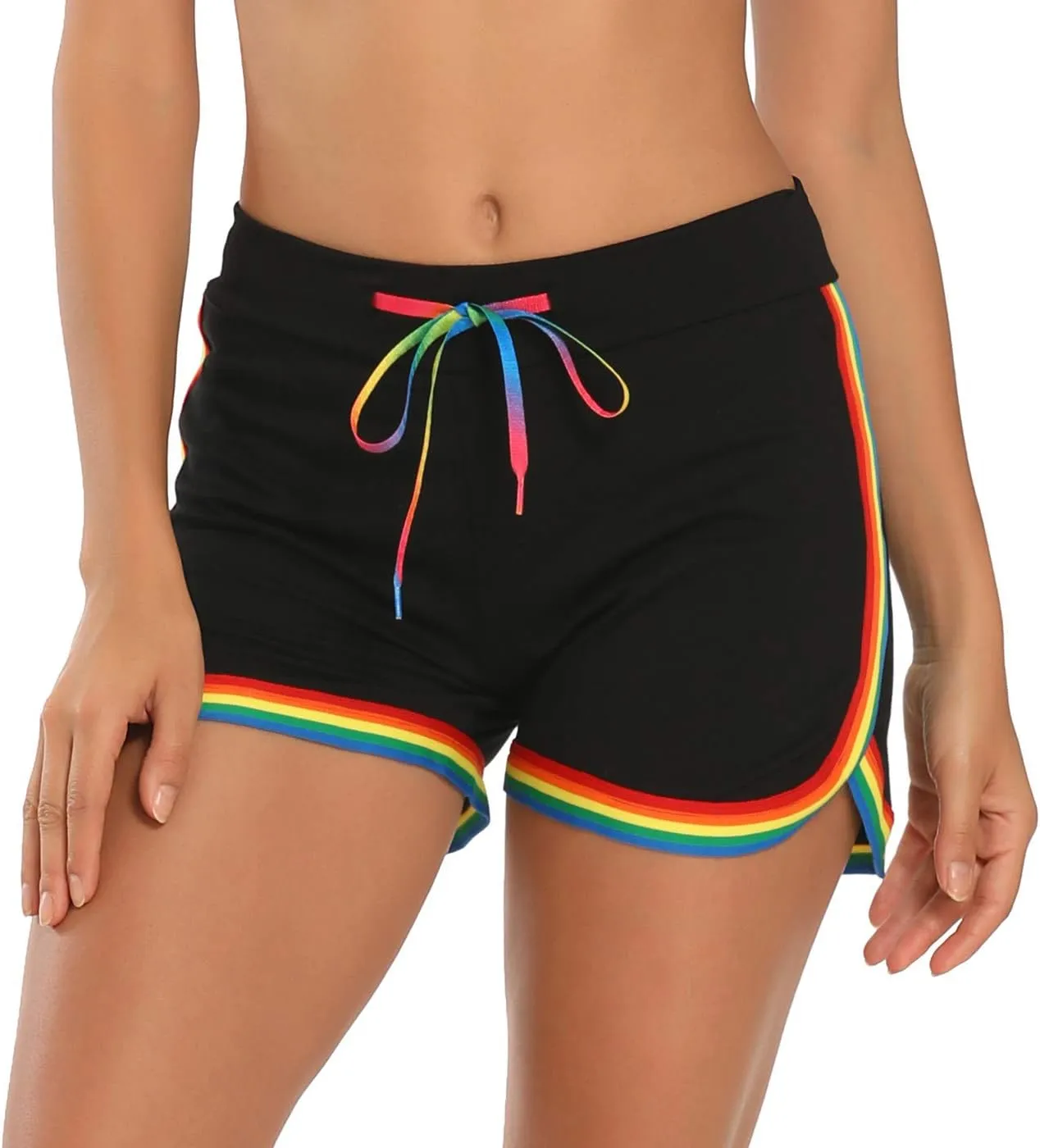 HDE Women's Retro Fashion Dolphin Running Workout Shorts