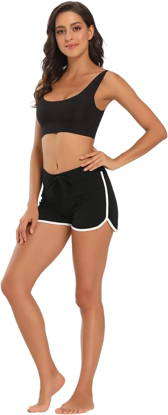 HDE Women's Retro Fashion Dolphin Running Workout Shorts
