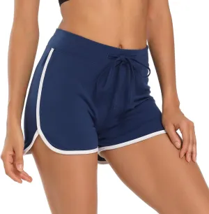 HDE Women's Retro Fashion Dolphin Running Workout Shorts