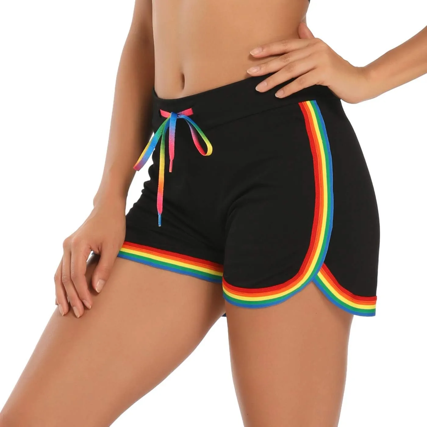 HDE Women's Retro Fashion Dolphin Running Workout Shorts