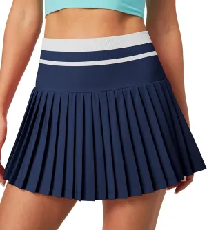 Heathyoga Pleated Tennis Skirt with Pockets for Women Tennis Skort for Woman High Waisted Golf Skirts Athletic Skirt