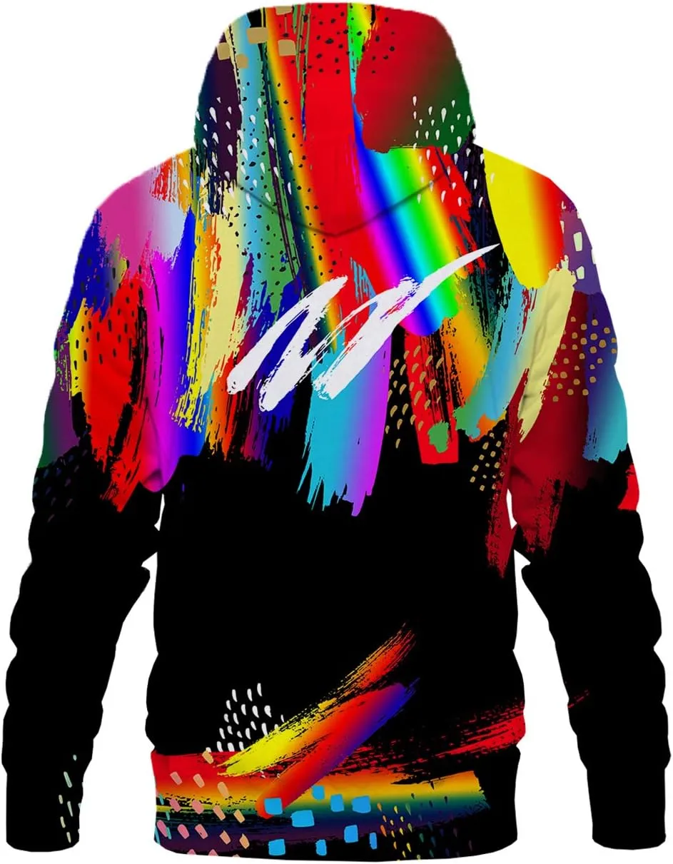 Hgvoetty Unisex 3D Novelty Hoodies for Men Women Cool Graphic Pullover Sweatshirts with Pockets