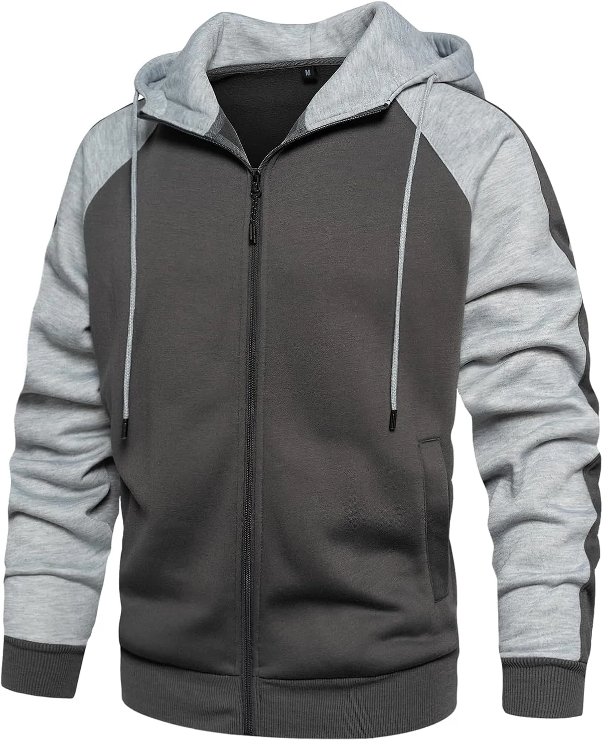 Hoodies for Men Zip Up Hoodie Drawstring Casual Long Sleeve Pocket Hooded Sweatshirts