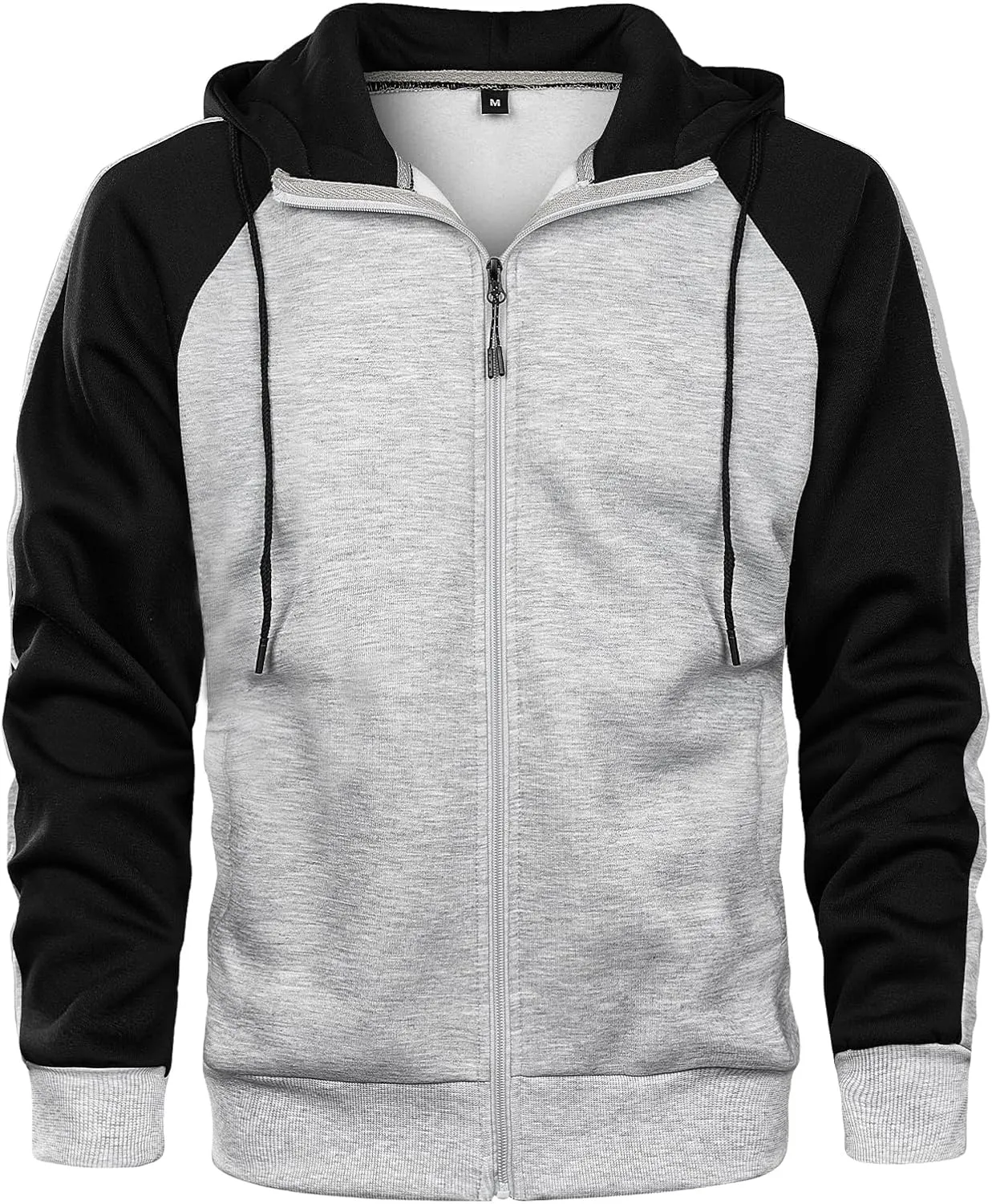 Hoodies for Men Zip Up Hoodie Drawstring Casual Long Sleeve Pocket Hooded Sweatshirts