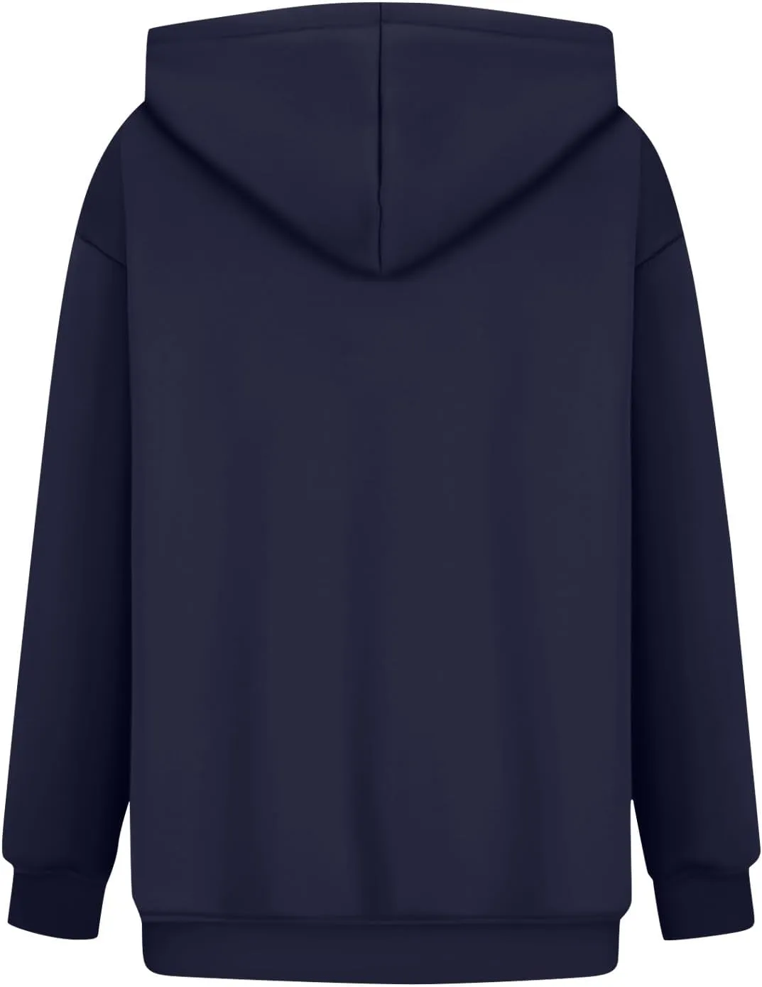 Hoodies for Women Fleece Lined Long Sleeve Hoodies Pullover Loose Fit Casual Hooded Sweatshirt with Pockets Fall Clothes