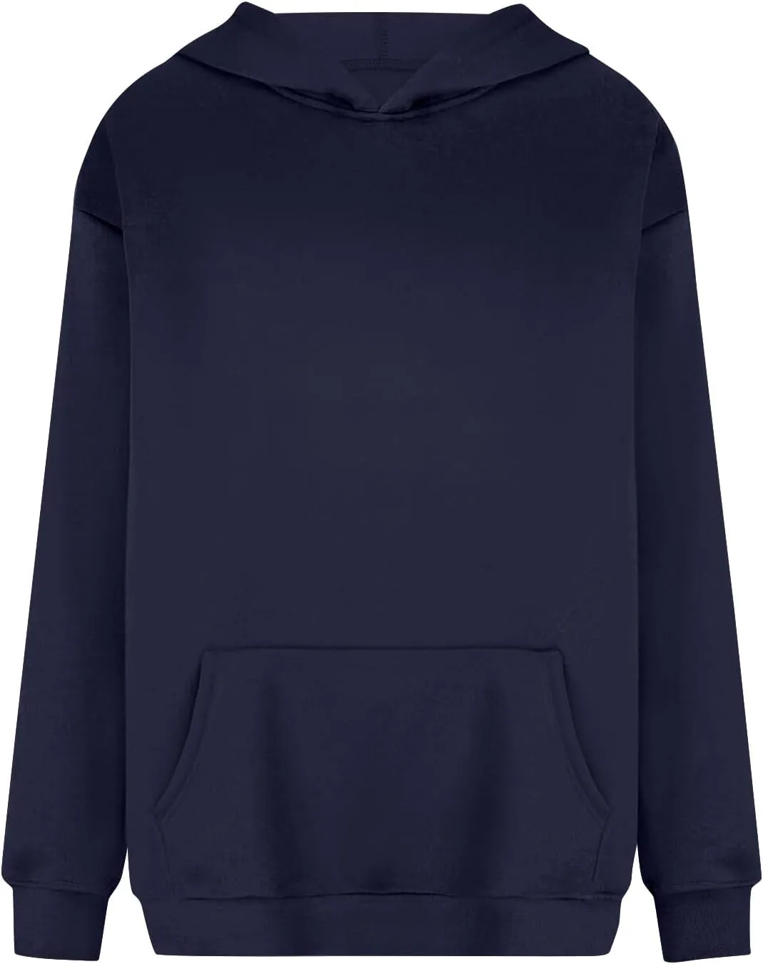 Hoodies for Women Fleece Lined Long Sleeve Hoodies Pullover Loose Fit Casual Hooded Sweatshirt with Pockets Fall Clothes