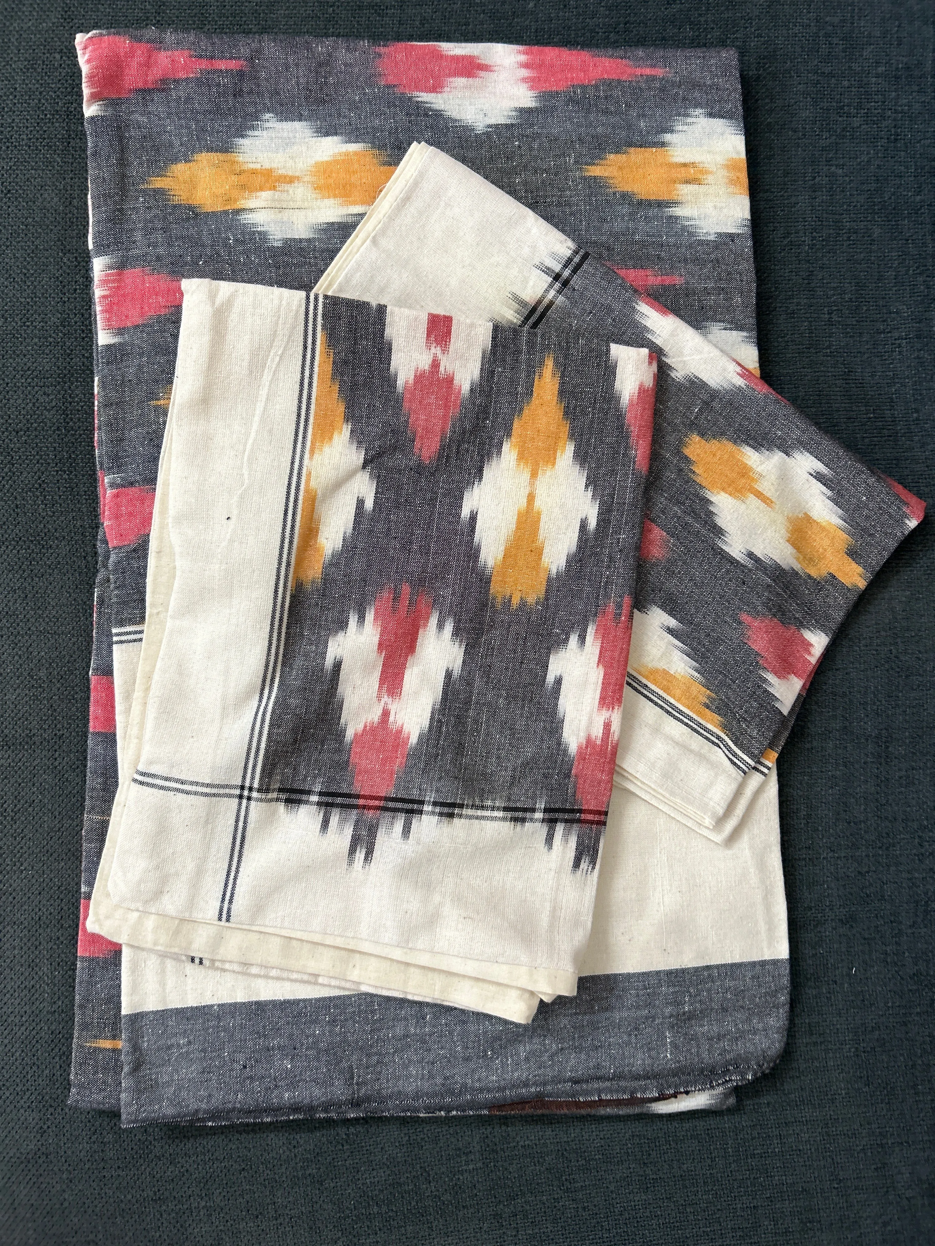 Ikat Double Cot Bedsheet