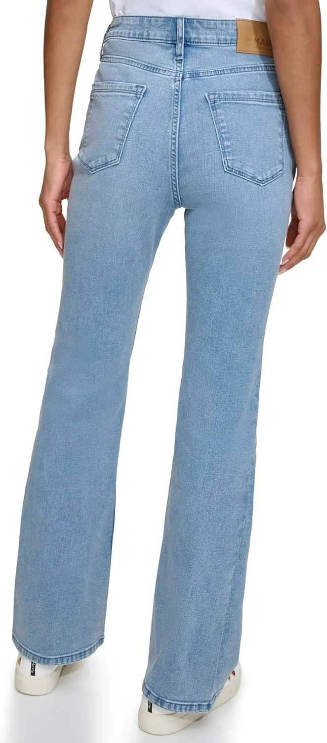 Karl Lagerfeld Paris Women's Wide Leg Fashion Denim