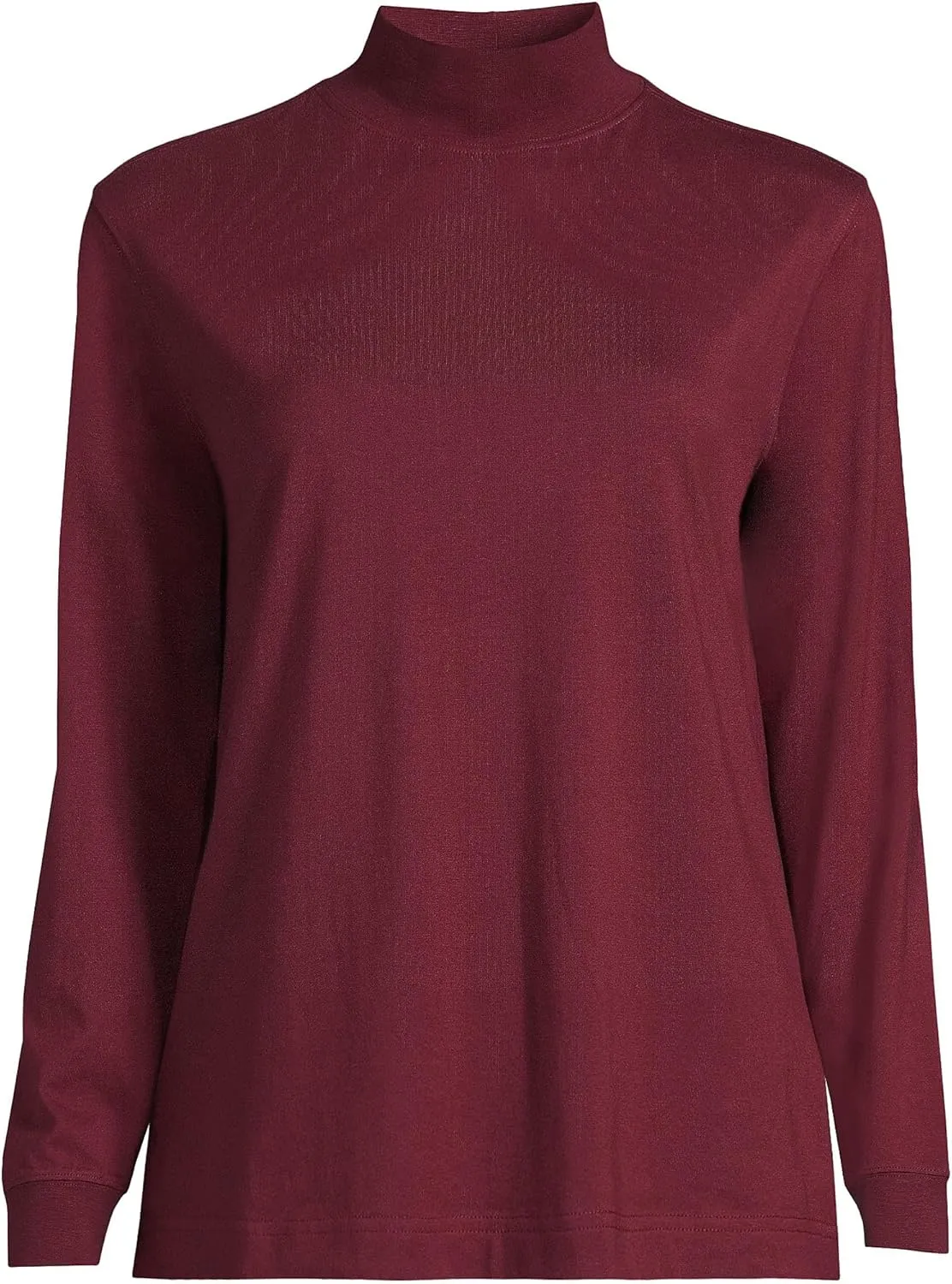 Lands' End Women's Plus Size Long Sleeve Super T Mock
