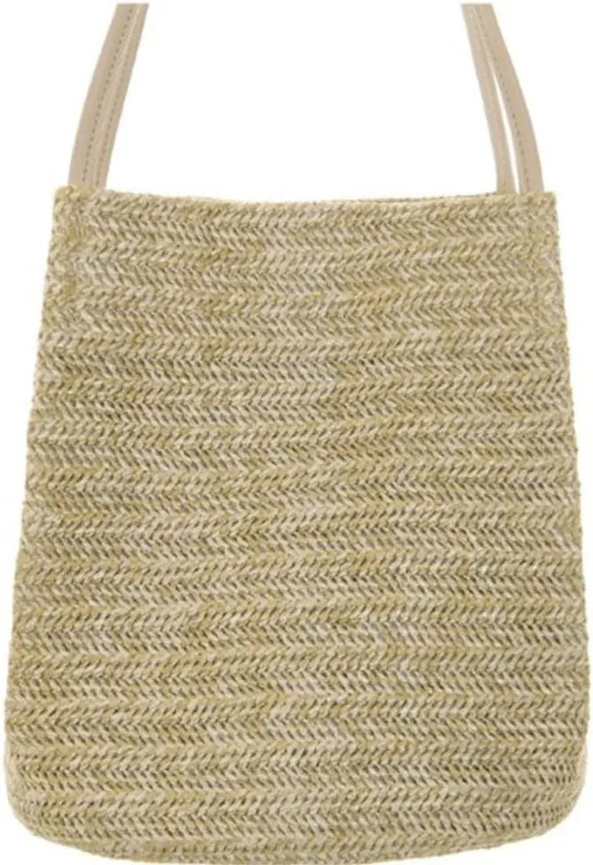 Large capacity Bag Straw Casual Weaving Fresh One-shoulder Ins Fresh Bucket Bag Handbag Women's Bag Ladies shoulder Bag