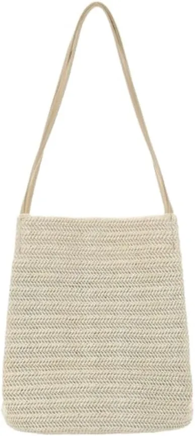 Large capacity Bag Straw Casual Weaving Fresh One-shoulder Ins Fresh Bucket Bag Handbag Women's Bag Ladies shoulder Bag