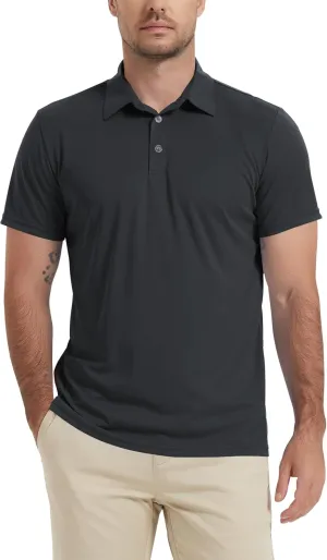 LETAOTAO Short Sleeve Polo Shirts for Men Dry Fit Performance Golf Shirt