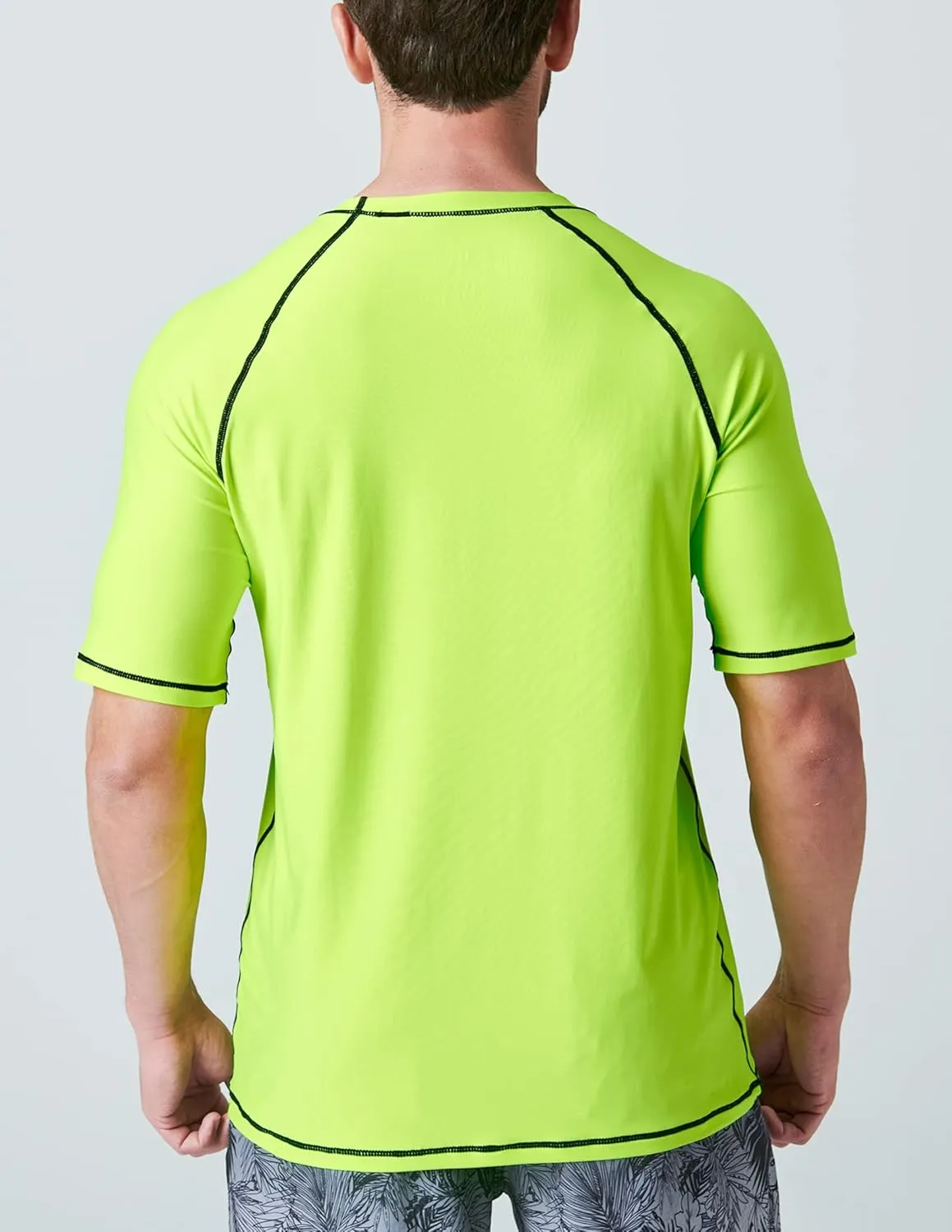Liberty Imports 2-Pack Men's UV Short Sleeve Swim Shirts Loose Fit Rash Guards