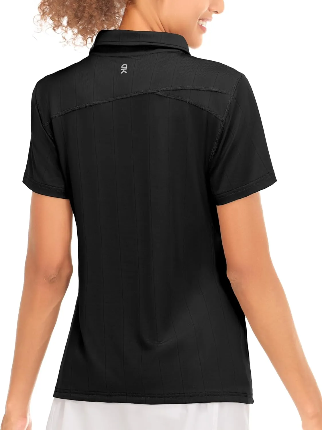 Little Donkey Andy Women's Golf Polo Shirts Sun Protection Quick Dry Moisture Wicking 3-Button Short Sleeve Shirt