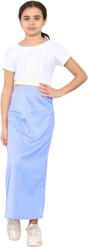 Loxdonz Girls Casual High Waist Maxi Skirt Kids Long Summer Skirts