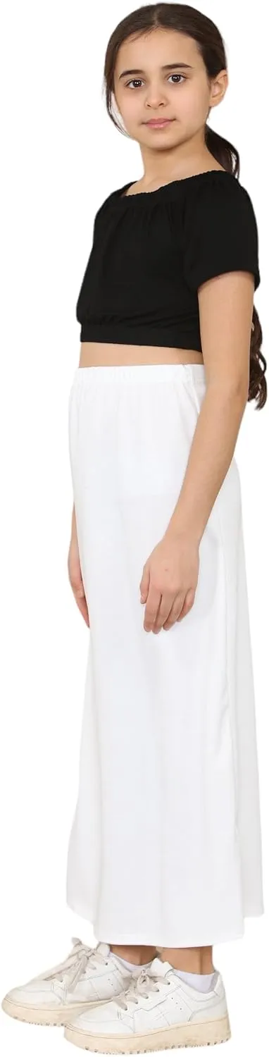Loxdonz Girls Casual High Waist Maxi Skirt Kids Long Summer Skirts