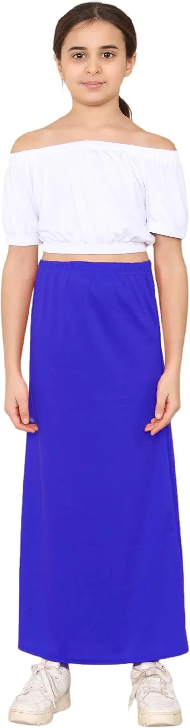 Loxdonz Girls Casual High Waist Maxi Skirt Kids Long Summer Skirts