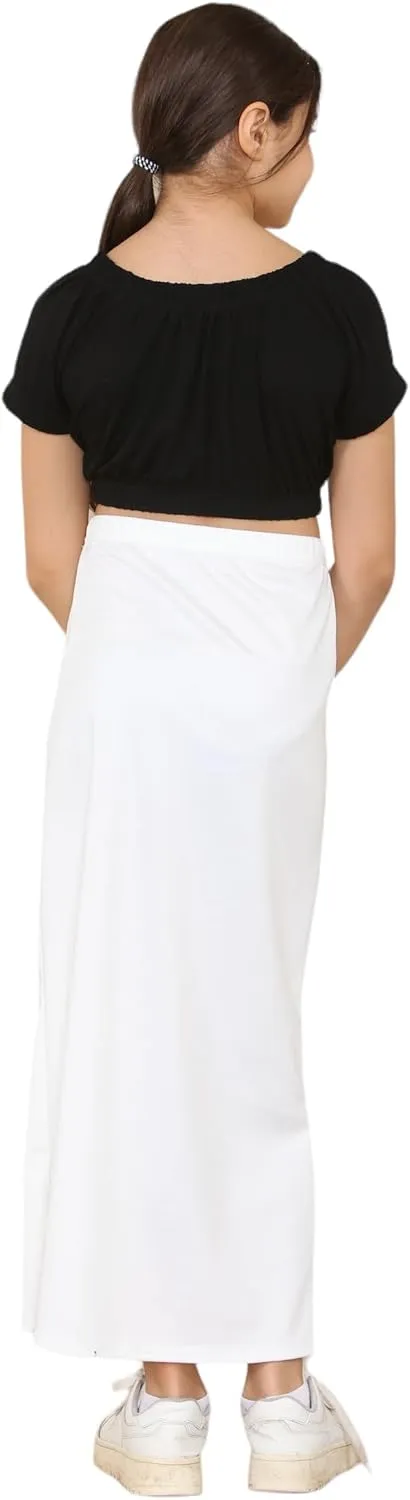 Loxdonz Girls Casual High Waist Maxi Skirt Kids Long Summer Skirts