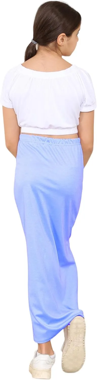 Loxdonz Girls Casual High Waist Maxi Skirt Kids Long Summer Skirts