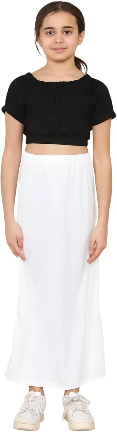 Loxdonz Girls Casual High Waist Maxi Skirt Kids Long Summer Skirts