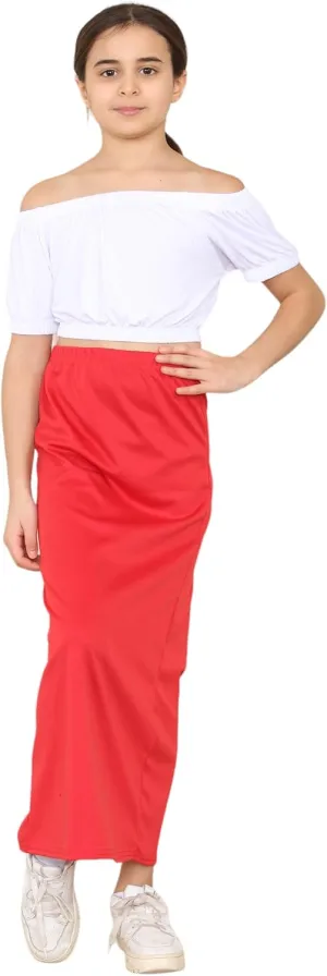 Loxdonz Girls Casual High Waist Maxi Skirt Kids Long Summer Skirts