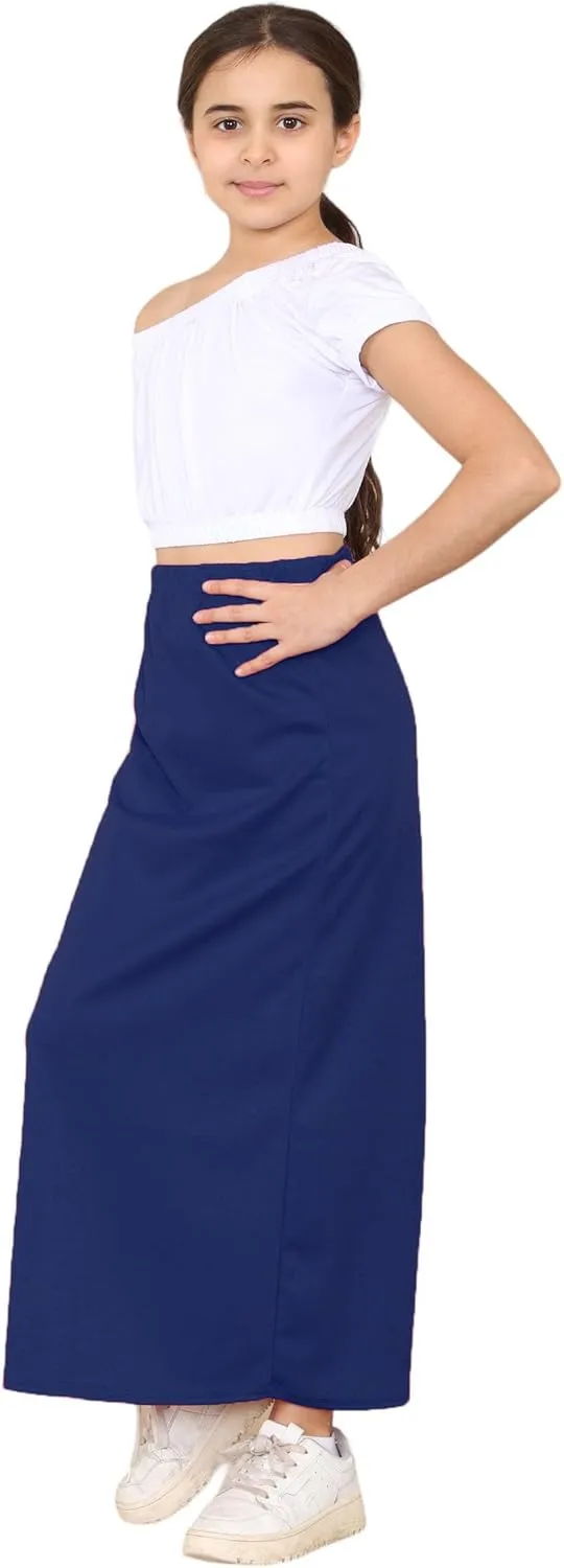 Loxdonz Girls Casual High Waist Maxi Skirt Kids Long Summer Skirts