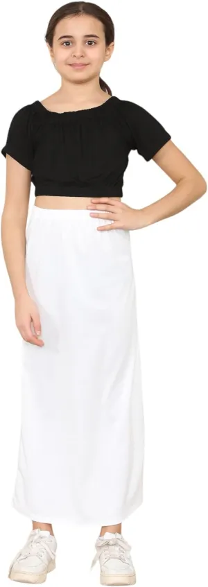 Loxdonz Girls Casual High Waist Maxi Skirt Kids Long Summer Skirts