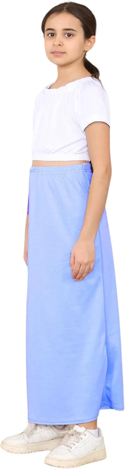 Loxdonz Girls Casual High Waist Maxi Skirt Kids Long Summer Skirts