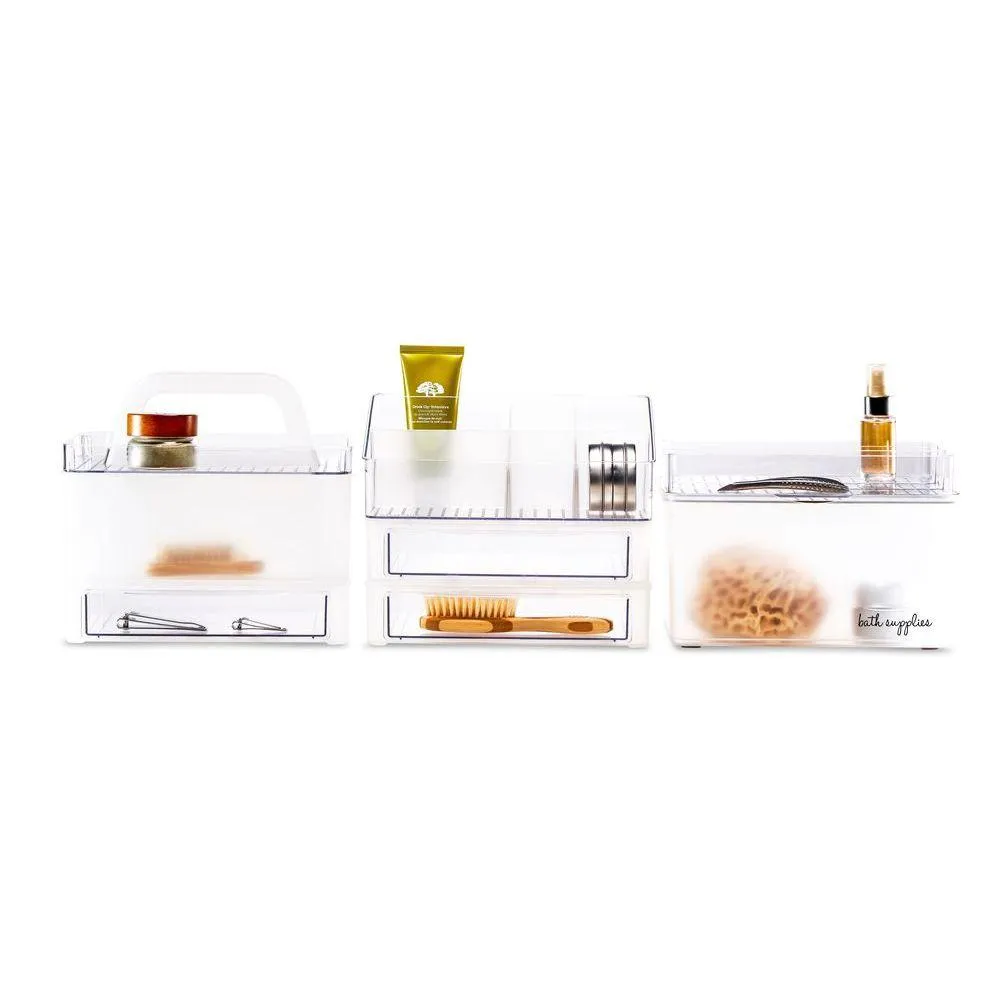 Madesmart Stackable Angled Vanity Bin