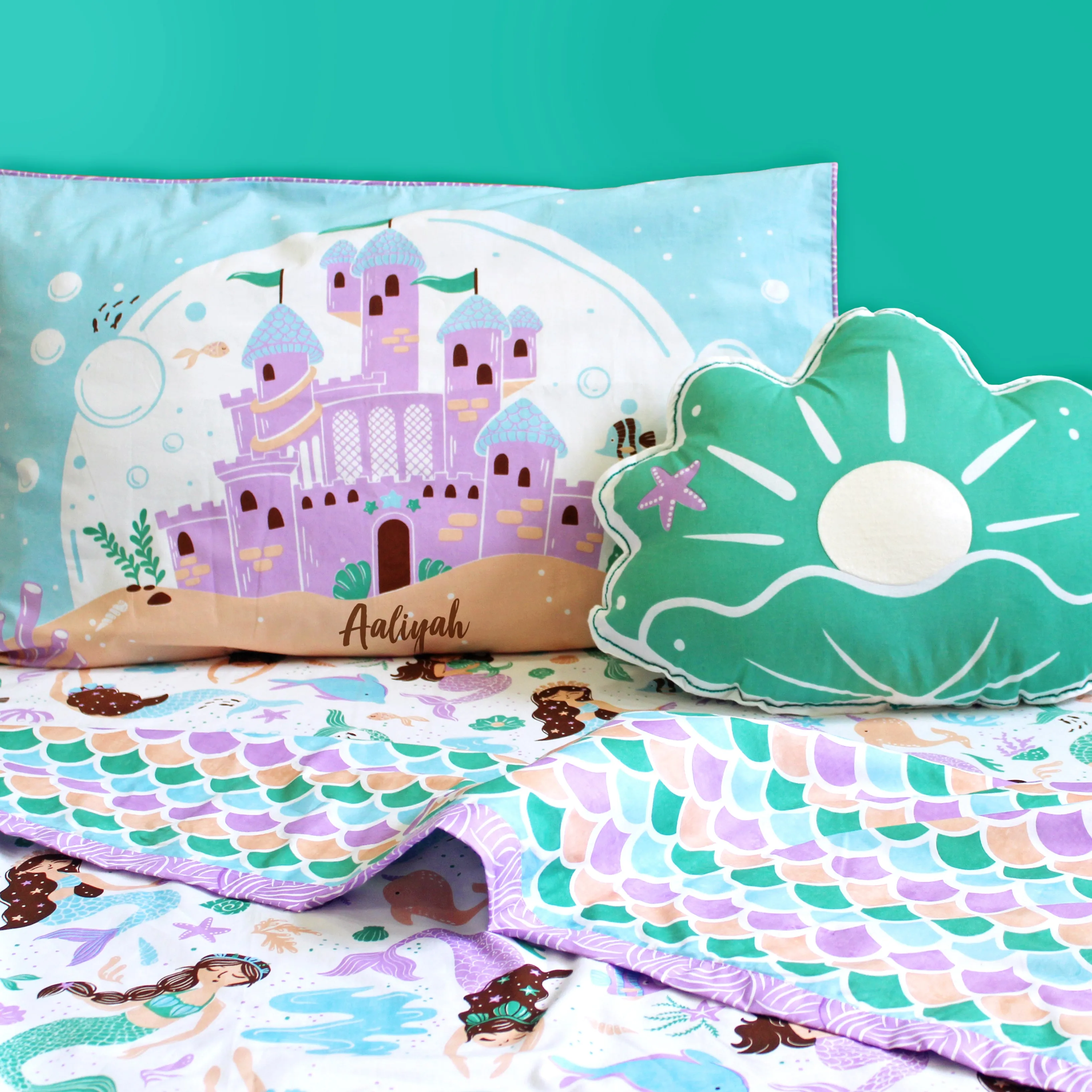 Magical Mermaids Double Bedsheet Bundle Of Joy