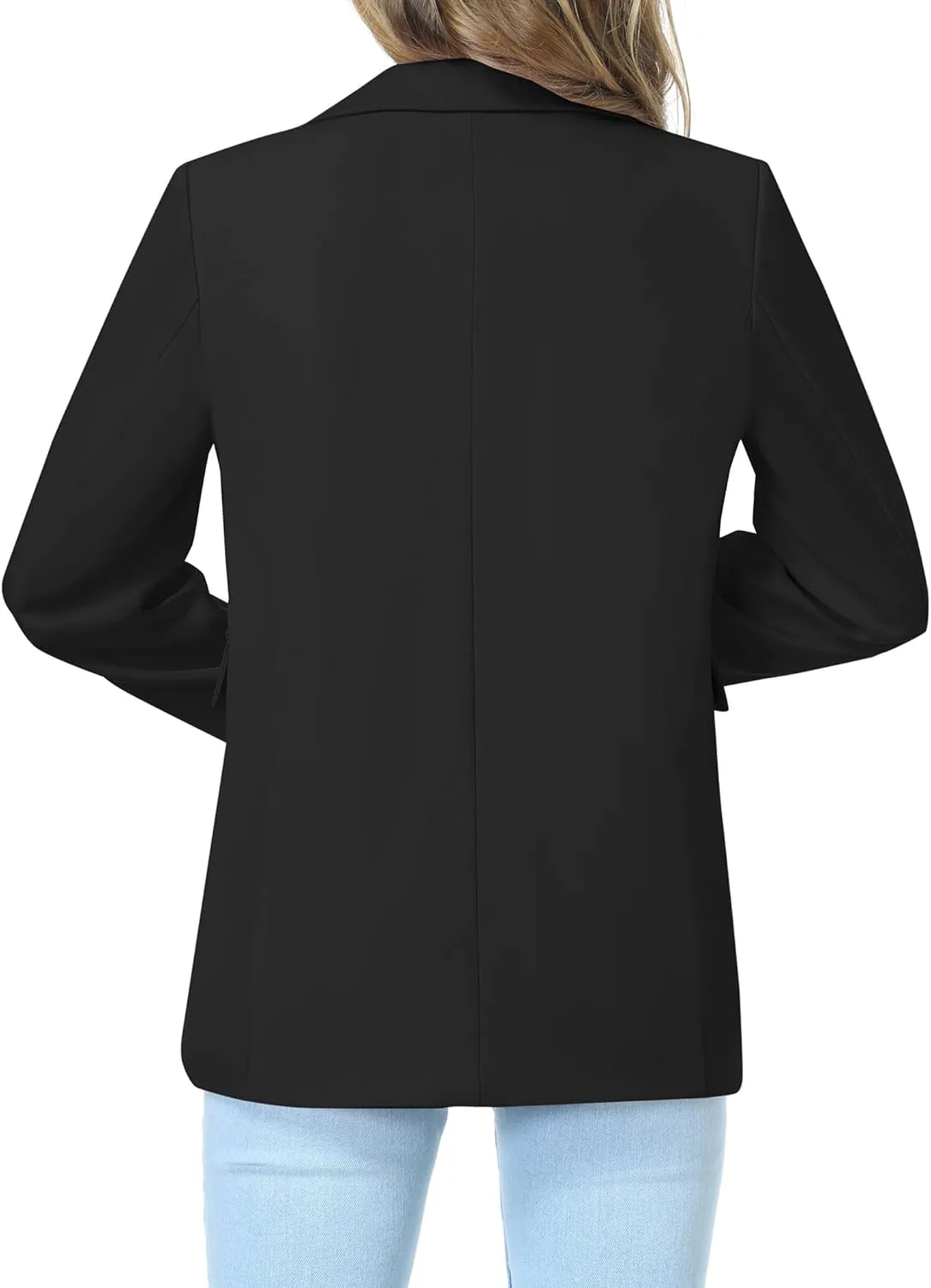 Mebius Girls Blazer Jacket with Inner Pocket Long Sleeve Notched Collar/Lapel Collar Open Front Casual Kids Blazers Suit