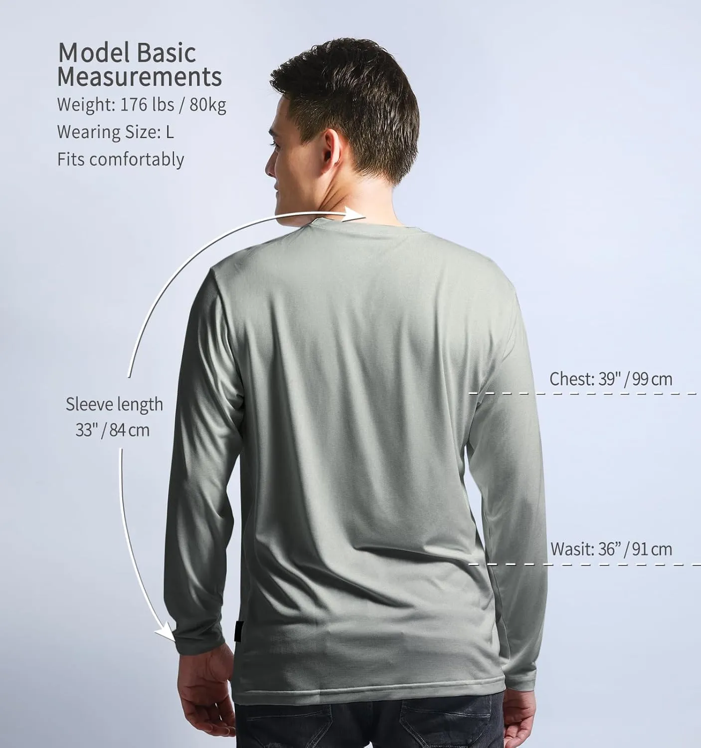 Men's Stay Fresh, Breathable, Quick-Dry UPF UV Sun Protection Zip Long Sleeve Pullover Shirt for Running, Hiking