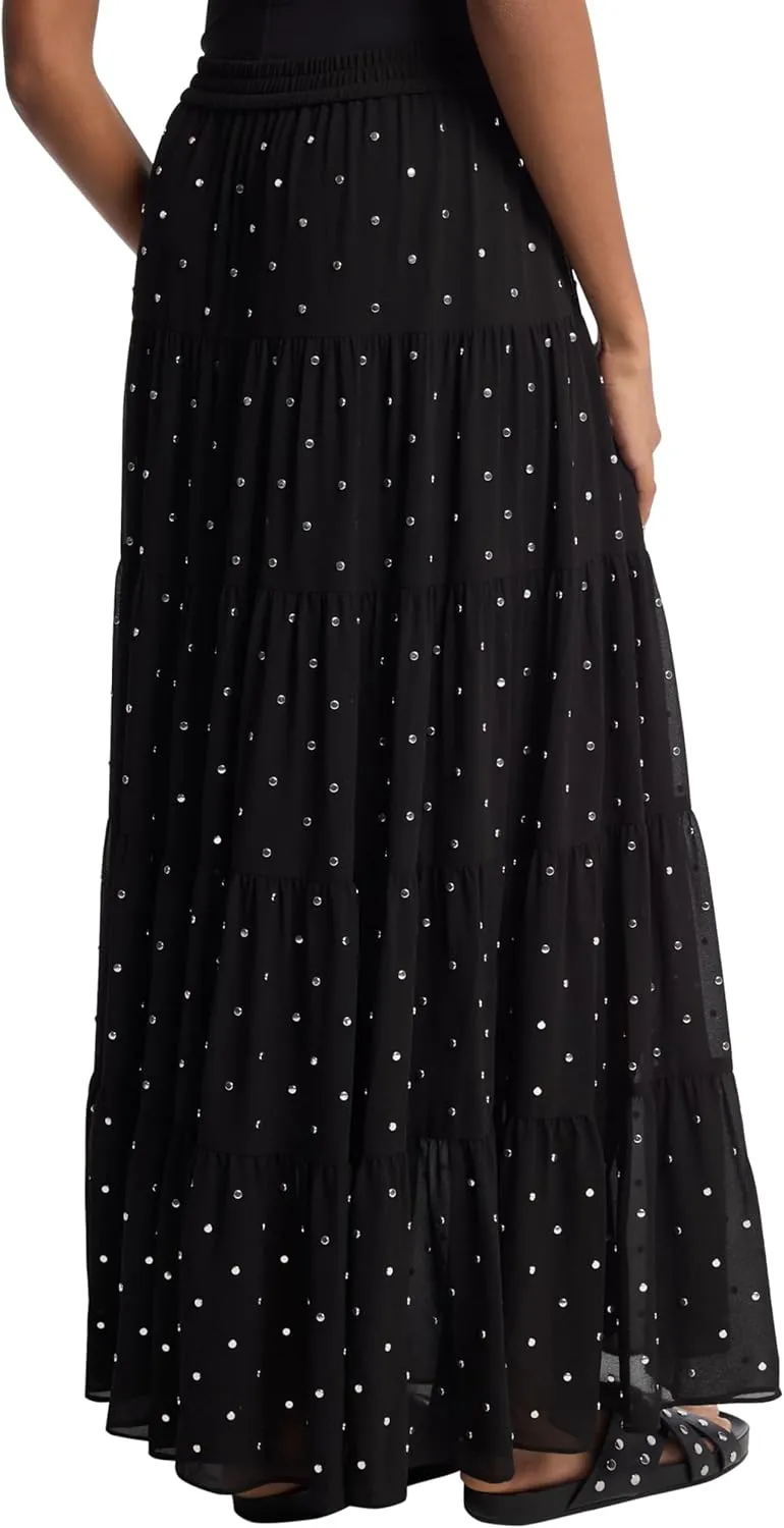 Michael Kors Women's Studded Tier Maxi Skirt