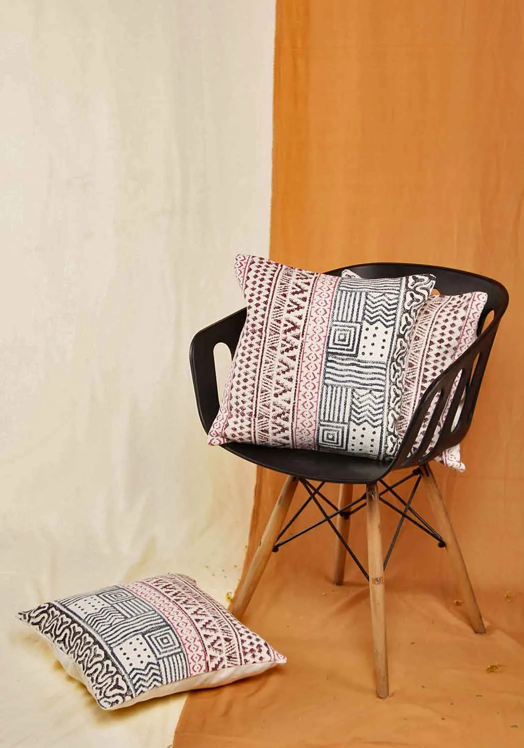 Mystic Moods Hand Block Print Cotton Cushion Cover