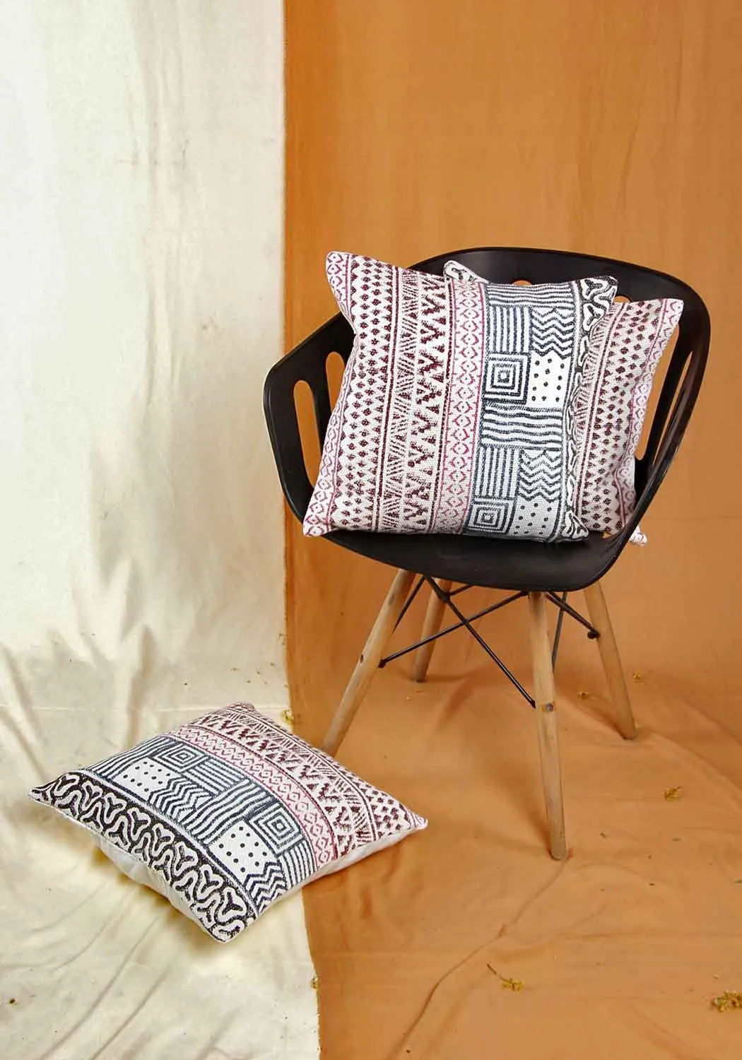Mystic Moods Hand Block Print Cotton Cushion Cover