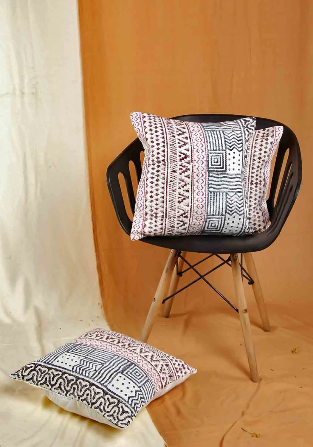 Mystic Moods Hand Block Print Cotton Cushion Cover