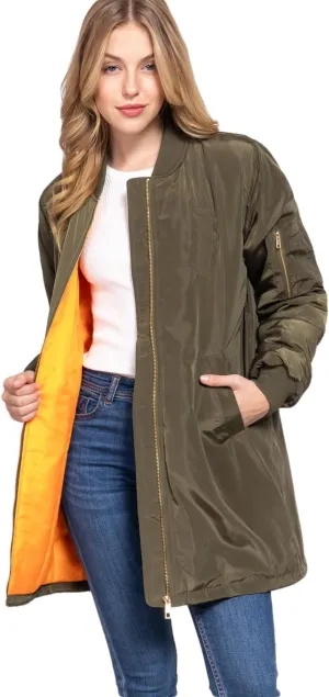 NE PEOPLE Womens Classic Quilted Various Styles Bomber Jacket Coat (S-3XL)