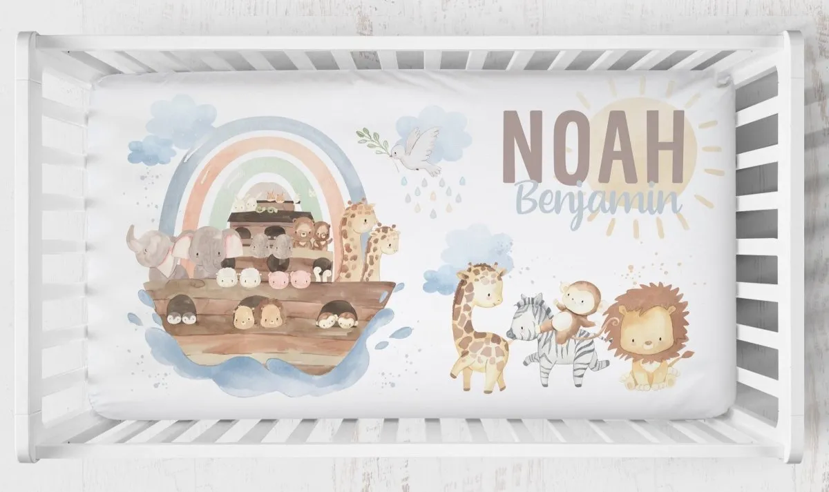 Noah's Ark Nursery Starter Crib Bedding Set