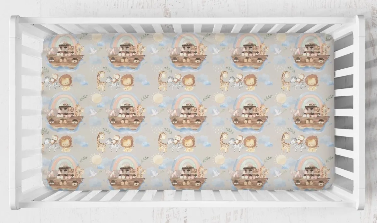 Noah's Ark Nursery Starter Crib Bedding Set